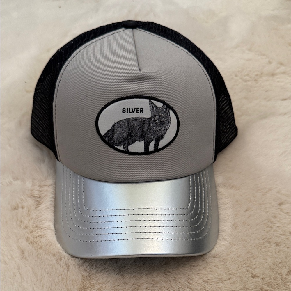 AQ/AQ Silver and Gray Trucker Hat